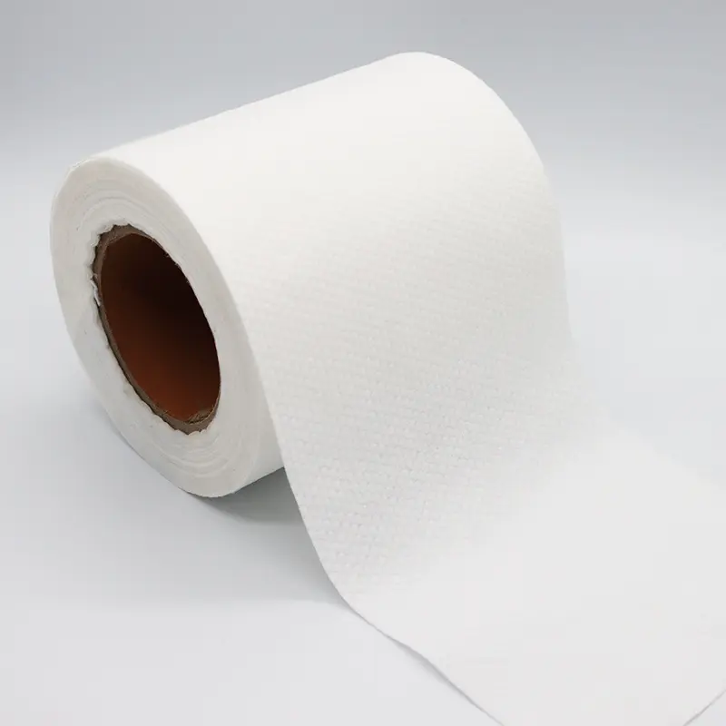 Viscose and polyester spunlace nonwoven fabric for wet wipes
