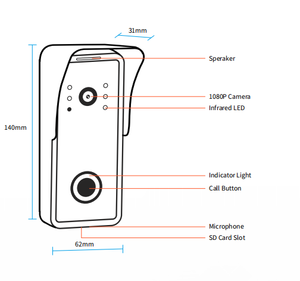 Intelligente pannello di controllo IP citofono sistema intelligente Tuya controllo Wifi porta campana Poe Video campanello citofono sistema con Multi monitor - Product Image 4
