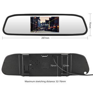 4.3英寸车载高清后视镜监控倒车后视摄像头 - Product Image 4