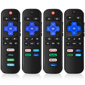 Großhandel RF Wireless Universal TV Fernbedienung für Roku TV TCL Hisense 4 Hot Key Power Buttons ABS Material Rolling Code - Product Image 1