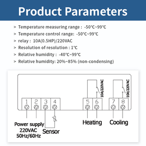 STC-1000 Microcomputer Digital Thermostat Thermoregulator Incubator <strong>Temperature</strong> <strong>Controller</strong> for Refrigeration and Heating