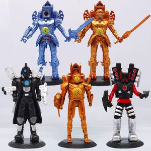 Titan PVC Mô hình đồ chơi âm thanh người đàn ông nhà vệ sinh màn hình điện khoan đồng hồ phiên bản cơ khí Búp bê đồ trang trí điều kiện mới - Product Image 4