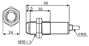 Distancia de detección de tipo difuso, detector fotoeléctrico PNP, producto Normal, dos veces - Product Image 3