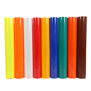 Trắng hip an toàn dấu hiệu Vật liệu cường độ cao conspicuity Micro lăng trụ phản chiếu tấm phim Vinyl cuộn dán cho xe - Product Image 1