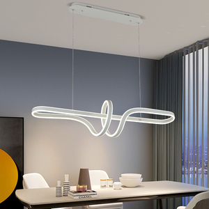 Popular <strong>Style</strong> <strong>New</strong> Design Creative Linear Hanging Pendant Light Dining Room Modern <strong>LED</strong> Chandelier - Product Image 3