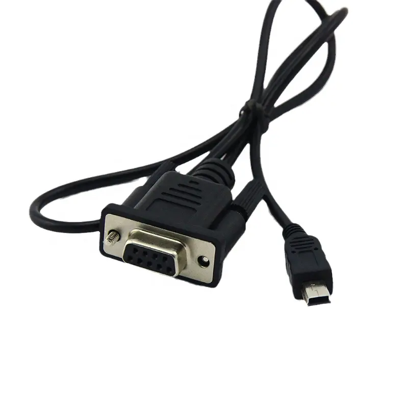 Seri veri MINI USB B erkek DB9 kadın RS232 kabloları
