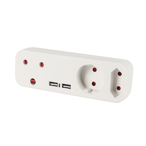 Venta caliente Adaptador de Sudáfrica Enchufe multifunción de 3 orificios con 1 USB 1 Adaptador tipo C - Product Image 6