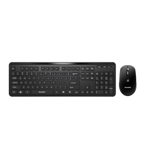 Silent Ultra-thin 2.4G <strong>Wireless</strong> <strong>Keyboard</strong> and <strong>Mouse</strong> Full-Size Multimedia <strong>Keyboard</strong> <strong>Mouse</strong> <strong>Combos</strong> for Notebook Laptop Desktop PC - Product Image 2