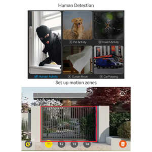 Anjielo-Sistema de intercomunicación de videoportero de seguridad para el hogar con pantalla táctil de 10 pulgadas, cámara de visión nocturna e intercomunicador bidireccional de 2 líneas - Product Image 4