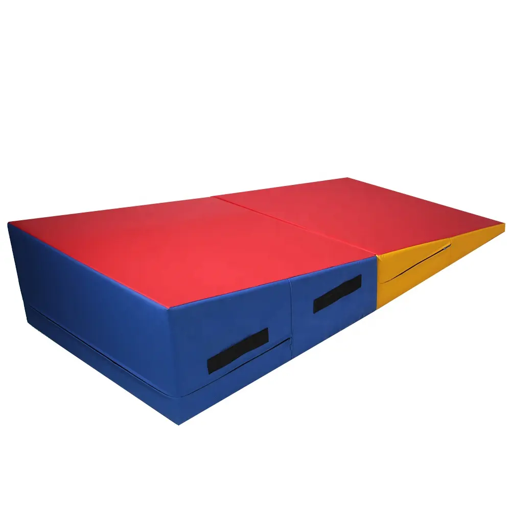 Vente en gros de tapis de gymnastique pliable en mousse souple haute densité pour bébés adultes, incliné, fromage, pour la gymnastique