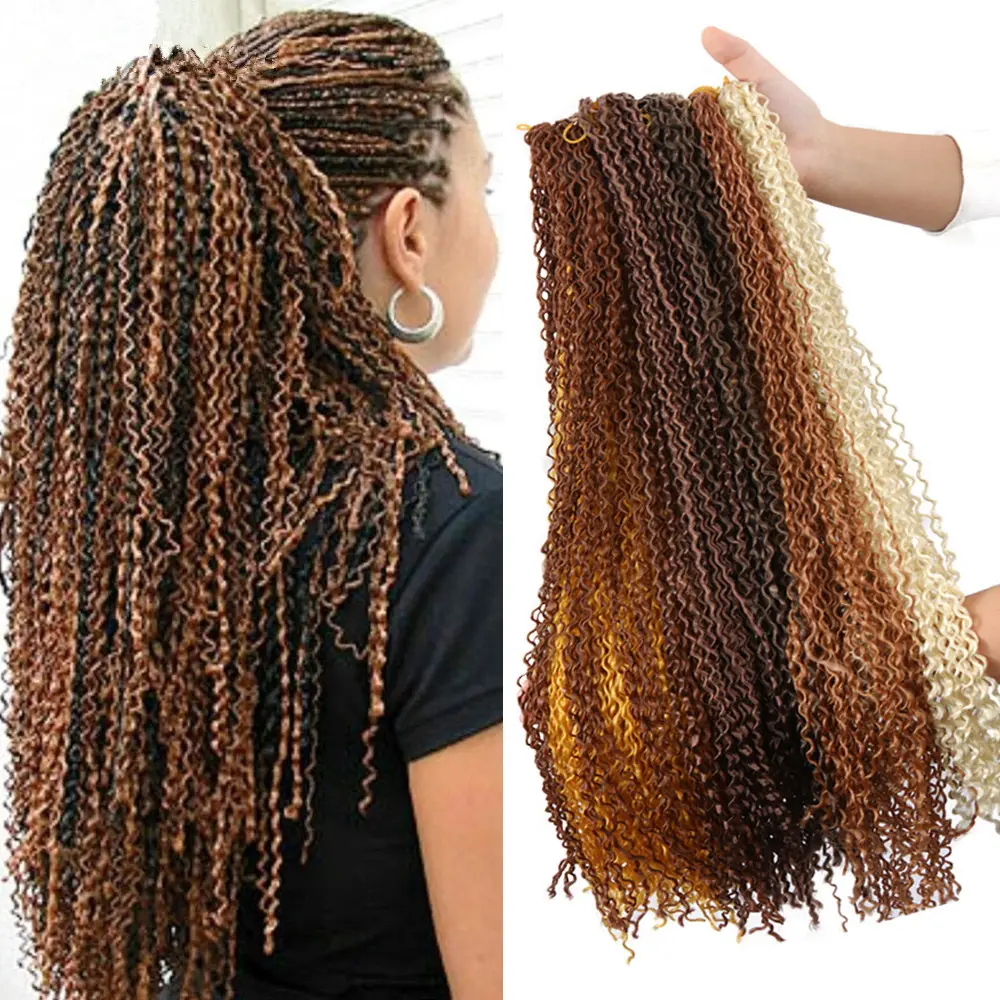 Zizi Crochet Box Braids Twist Synthetische Flechthaar verlängerungen Micro 3 Stränge Zizi Crochet Hair Crochet Braids Extensions