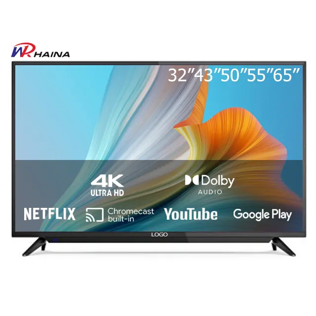 Commercio all'ingrosso 32 38.5 40 pollici Haina sostituzione LED schermi Tv LCD notizie Tv piatta Smart Tv LED