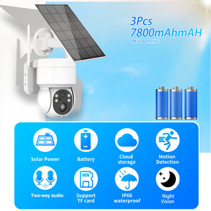 4MP icsee กล้องพลังงานแสงอาทิตย์กลางแจ้งไร้สายแผง4MP 360 PTZ 4MP บ้านกล้องวงจรปิดรักษาความปลอดภัย IP กล้องวงจรปิดรักษาความปลอดภัยกล้อง WiFi พลังงานแสงอาทิตย์ขนาดเล็ก - Product Image 6