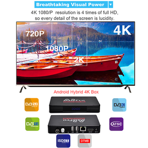 ハイブリッドTVボックスOTTDVB <span class=keywords><strong>T2</strong></span> <span class=keywords><strong>S2</strong></span>コンボAmlogicS905w Android9.0スマートTVセットトップボックス (WiFi付き) - Product Image 5
