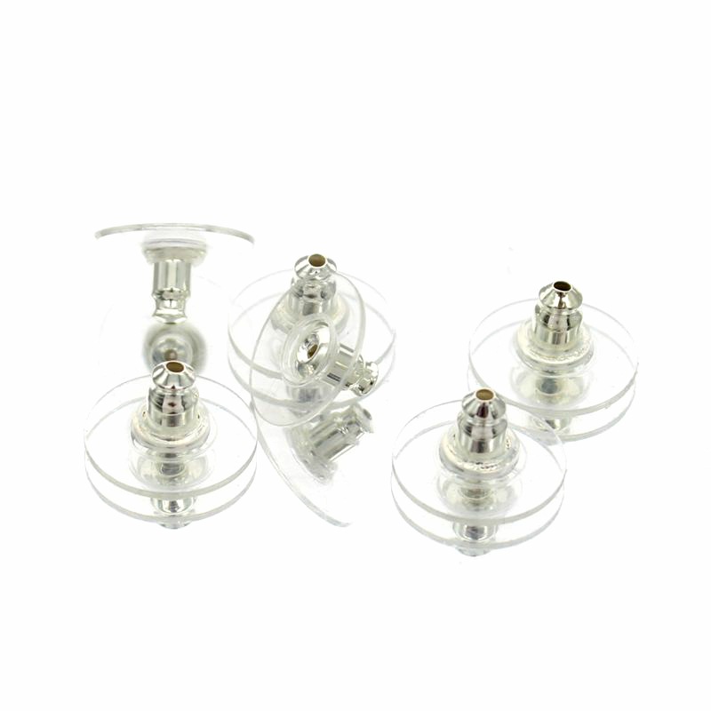 Tapones para los oídos de plástico con forma de bala de plata