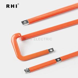 PVC ve katı sert alüminyum daldırma yalıtımlı bara EV araba pil bağlantısı DC terminali bara pil aksesuarları - Product Image 1