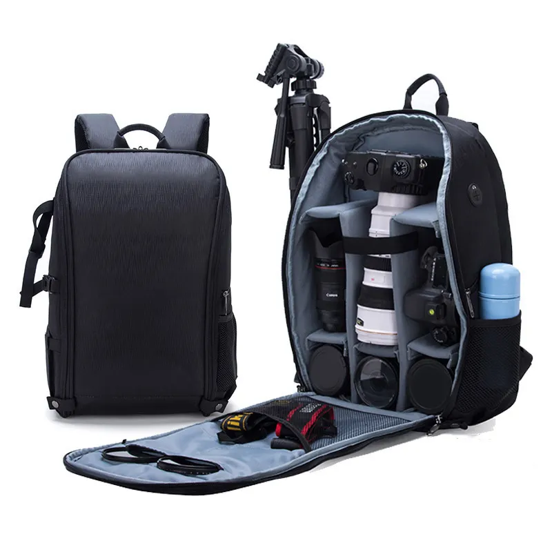 Borsa fotografica multifunzione fotografia esterna Dslr borsa per fotocamera porta fotocamera zaino per viaggiare