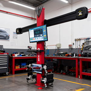 Allineamento delle ruote 3D a doppio schermo con sistema americano Johnbean macchina avanzata di allineamento a quattro ruote - Product Image 4