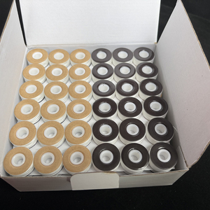 批发70D/2 L风格磁性高品质白色涤纶绣花机预缠绕线轴
