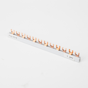 เบรกเกอร์ขนาดเล็ก,บาร์เดินสายบาร์เชื่อมต่อขั้ว MCB เชื่อมต่อทองแดง T-Type U-Type Busbar Terminator การเชื่อมต่อ - Product Image 3