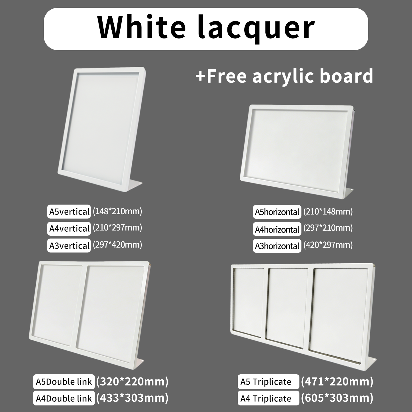 (L-SHAPED UPGRADE)White lacquer