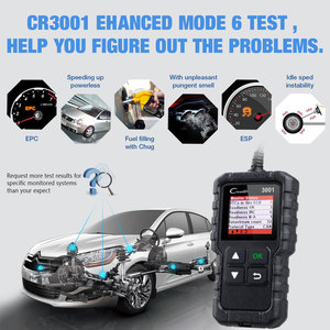 Başlat 3001 OBD2 tarayıcı otomotiv araç teşhis kontrol motor işık O2 sensörü sistemleri OBD kod okuyucular tarama aracı - Product Image 3