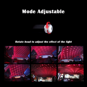 ไฟ LED ตกแต่งภายในรถยนต์,โปรเจคเตอร์ USB สีสันสดใสควบคุมด้วยเสียง RGB โคมไฟสร้างบรรยากาศดิสโก้ดีเจระบบไฟอัตโนมัติ - Product Image 6