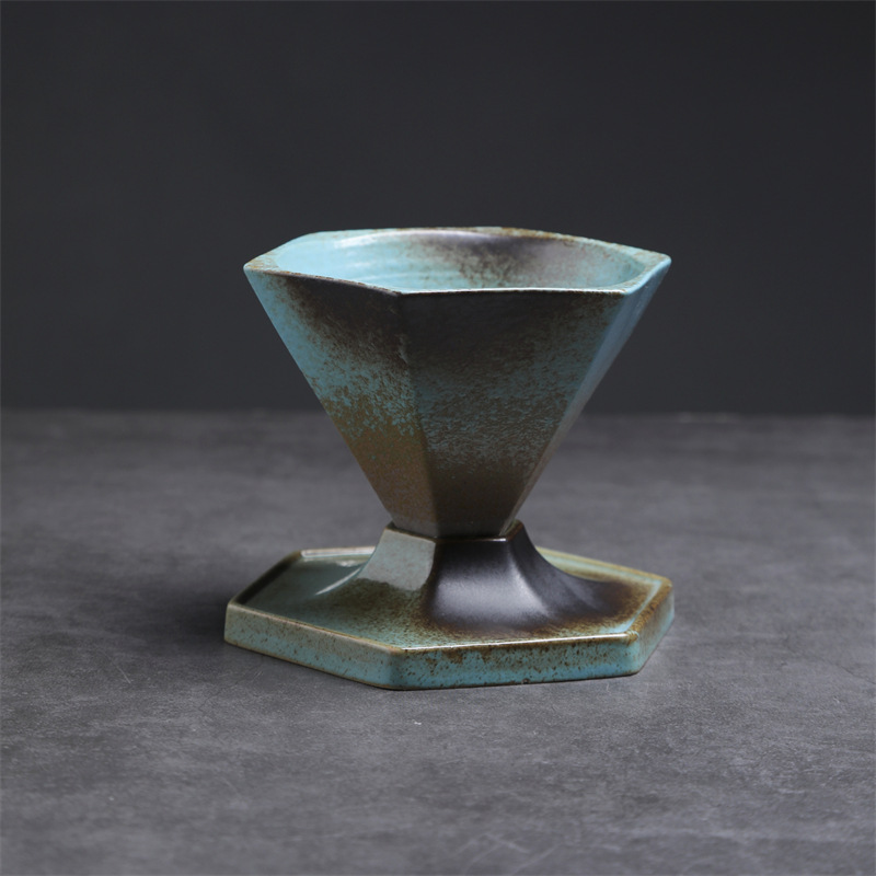 Tasse à café diamant-style dix (bleu dégradé) 170ml