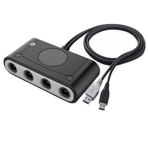 USB Gamecube Konsolen Konverter für Switch PC, Wii u Konsolen schwarz - Product Image 1