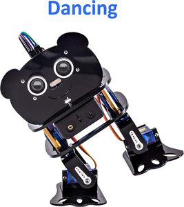 WGZX DIY 4-DOF Panda Robot elektron kiti dans programlanabilir destek Android APP kontrolü ile uyumlu
