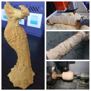 多轴6头12头圆柱雕刻木工旋转数控铣削刳刨机 - Product Image 5
