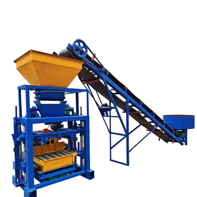 QT4-35 hollow brick concrete block making machine price in india