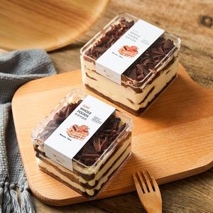 คุณภาพสูงทนทานโปร่งใสกล่องอะคริลิคสี่เหลี่ยมผืนผ้ากล่องขนม Tiramisu หวานกล่องขนมบรรจุภัณฑ์คอนเทนเนอร์ - Product Image 4