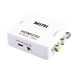 Ventas al por mayor Mini HD 1080P Audio Video Converter AV RCA a VGA Converter Box ,VGA a RCA adaptador para HD TV Box PC - Product Image 5
