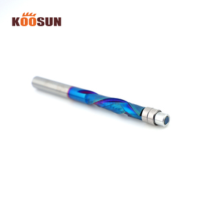 Koosun 1/4 "shank flush לקצץ קצת מסבים כפול תבנית נתב קצת עבור חותכני כרסום עץ