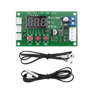 Lüfter temperatur regler Drehzahl regler Digital anzeige Vierdraht-PWM-Reglers ignale 10V Unterstützt das Herunter fahren von EC-EBM-Lüftern - Product Image 1