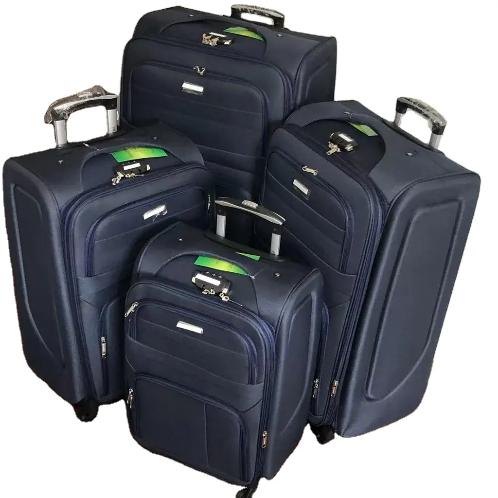 Ensemble de bagages en tissu Eva léger et doux, valise à roulettes étanche, 4 pièces