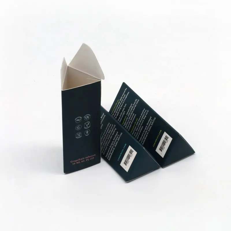 Biodegradable Customized Folding Triangle Color Printing Package Products Send Paper Card Packaging Box