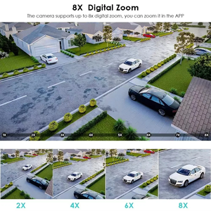 室外防水9Mp Ptz圆顶IP摄像机，带Wifi IP66夜视运动检测双向音频室内使用ICSEE功能 - Product Image 3