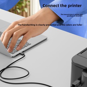 Adaptador USB 3,0-B 5W Salida PVC para impresora Carga Transferencia DE DATOS Caja de disco duro Instrumento Conexión de monitor de expansión