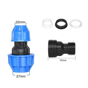 Toptan sıkıştırma damla sulama plastik HDPE PE 100 hortum kaplini pürüzsüz yüzey PP su boruları damla sulama - Product Image 1