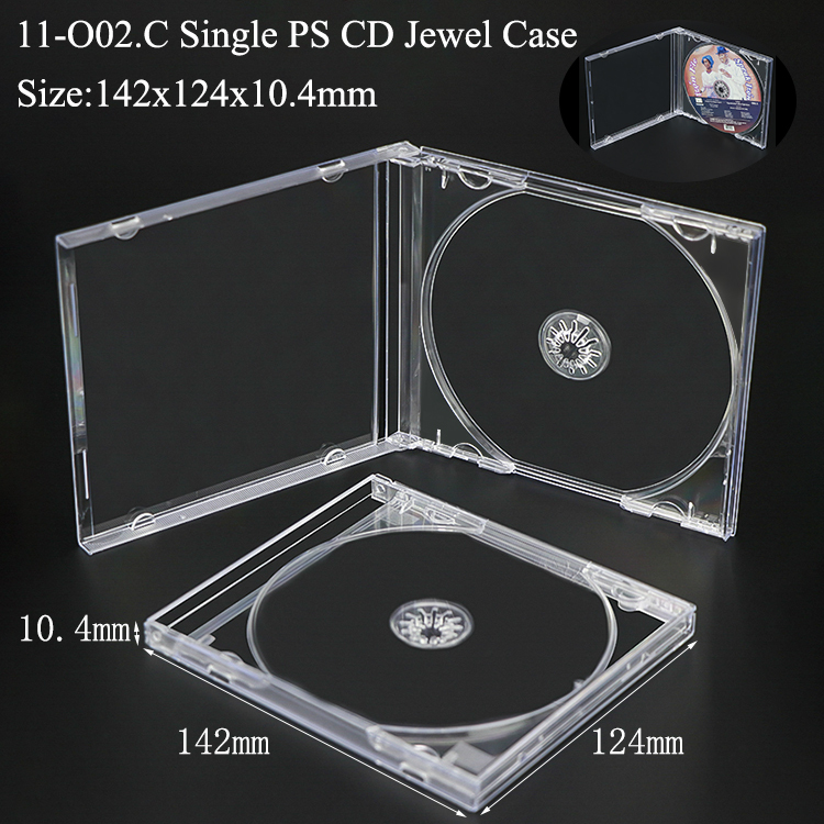 O02 : Boîtier CD 10,4 mm Transparent