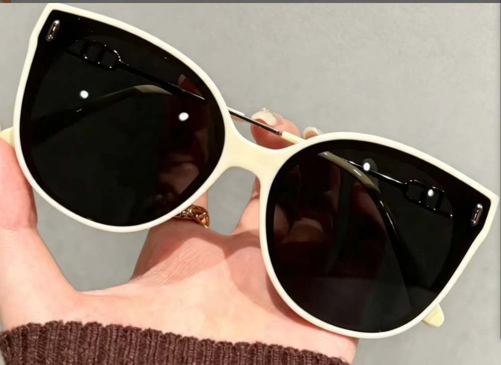 C4 white frame-black-gray lenses-high definition uv protective