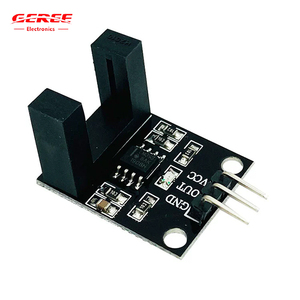 Sensor fotoeléctrico Módulo de contador IR LM393 Módulo de sensor de haz pasante DC3 ~ 5V Módulo de prueba de velocidad para Arduino