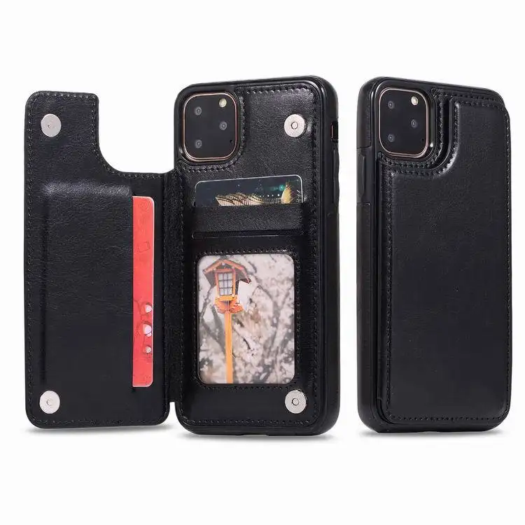 Ücretsiz örnek çoklu kart yuvaları PU cep telefonu kapak cüzdan iphone için kılıf 11 Pro deri iphone için kılıf X XS MAX