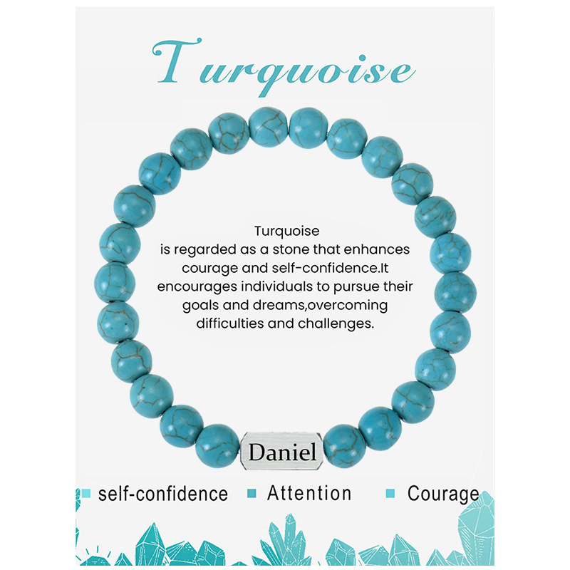 Pulsera de turquesa azul