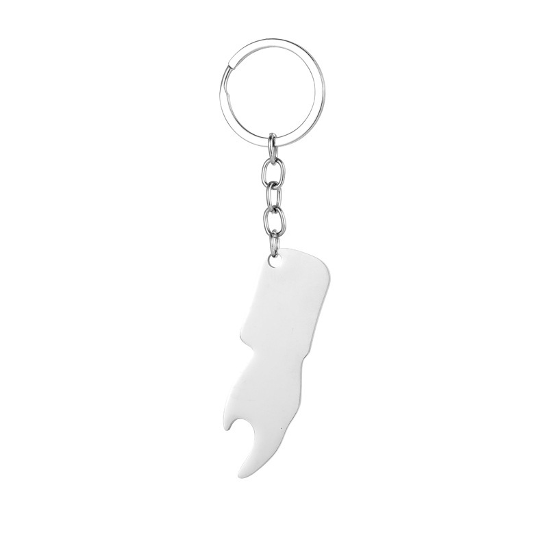 Shrimp tongs bottle opener key chain