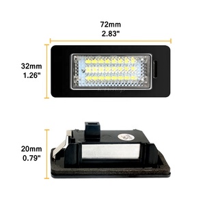 Wholesale <strong>Audi</strong> A1 A4 <strong>S4</strong> B8 <strong>LED</strong> License Plate Tail Lamps New for Models Including A5 A6 C7 Q3 TT VW Jetta for Passat B6 Golf Plus - Product Image 6