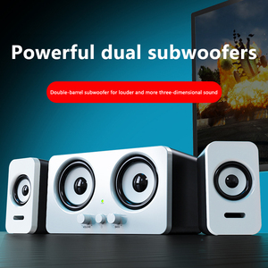 Altavoz Computadora de escritorio Hogar Multimedia Altavoz Bluetooth Notebook Teléfono móvil Escritorio con cable Subwoofer pequeño Altavoces para juegos