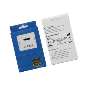 Adaptador convertidor AV a VGA 1080P 60Hz AV2VGA Mini HD AV2VGA convertidor de vídeo caja convertidora para Monitor de TV